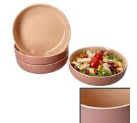 Ritzenhoff & Breker Jasper Lot de 4 assiettes creuses en poudre I 610 ml, Ø 19 cm I Assiettes en faïence pour 4 personnes I Assiettes creuses pour salade, soupe, pâtes, etc. I Vaisselle pour