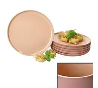 Ritzenhoff & Breker Jasper Lot de 6 assiettes plates en poudre I Ø 25,4 cm I Assiettes plates en faïence pour 6 personnes I Grandes assiettes pour barbecue, etc. I Vaisselle pour petit déjeuner, midi,