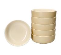 Ritzenhoff & Breker Jasper Lot de 6 bols 14,5 cm Vanille I 360 ml I Bol en faïence pour 6 personnes I Coupelle pour salade, soupe, céréales, etc. I Vaisselle pour petit-déjeuner, déjeuner et dîner
