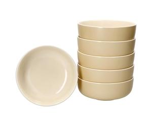 Ritzenhoff & Breker Jasper Lot de 6 bols 14,5 cm Vanille I 360 ml I Bol en faïence pour 6 personnes I Coupelle pour salade, soupe, céréales, etc. I Vaisselle pour petit-déjeuner, déjeuner et dîner