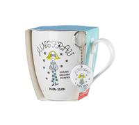 Ritzenhoff & Breker Kaffeebecher Astro Jungfrau, Sternzeichen Tasse mit Schlüsselanhänger, Porzellan, Bunt, 650 ml, 400212