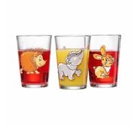 Ritzenhoff & Breker Lot de 3 verres pour enfant - 205 ml - Motif animaux de la forêt - Avec motif hérisson/blaireau - Passe au lave-vaisselle