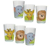 Ritzenhoff & Breker Lot de 6 verres pour enfant, motif animaux africains