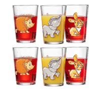 Ritzenhoff & Breker Lot de 6 verres pour enfant - Motif animaux de la forêt - 205 ml - Avec motifs d'animaux - Passe au lave-vaisselle