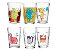 Ritzenhoff & Breker Lot de 6 verres pour enfant - Motif monde sous-marin et monstres - 205 ml - Avec motifs d'animaux et monstres - Passe au lave-vaisselle