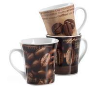 Ritzenhoff & Breker Kaffeebecher Rustica 3 farbig sortiert 312 ml 10,2cm 9,3cm
