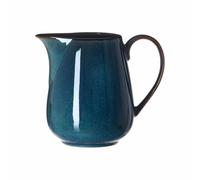 Ritzenhoff & Breker Pichet de service Bali - 1,2 l - Avec vernis réactif - Vaisselle de service au look urbain Coutry - En grès - Bleu