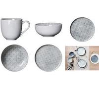 Ritzenhoff & Breker Série de vaisselle Porto - Assiette creuse - 21,5 cm - Gris