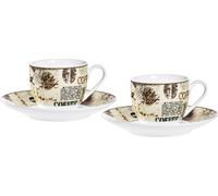 Ritzenhoff & Breker Service à espresso CREMA 4 pièces 2 tasses + 2 soucoupes