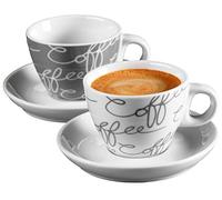 Ritzenhoff & Breker Service à expresso Cornello, 4 pièces, gris, 80 ml