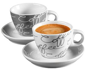 Ritzenhoff & Breker Service à expresso Cornello, 4 pièces, gris, 80 ml