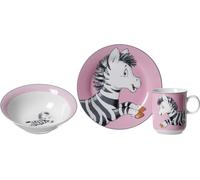Ritzenhoff & Breker Set de vaisselle "HAPPY ZOO ZOE" 3 pièces en porcelaine