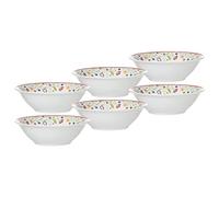 Ritzenhoff & Breker Shanti Lot de 6 petits saladiers en porcelaine avec motif floral Ø 14,5 cm