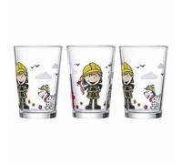 Ritzenhoff & Breker Verre à boire pour enfants "FEUWEHRMANN BERNIE" en verre 3 pièces