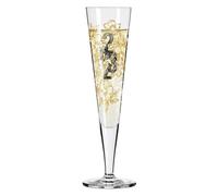 Ritzenhoff 1079013 Flûte à champagne 200 ml - Brillantnacht Champagner 2023 - pièce de designer avec de l'or véritable - Made in Germany