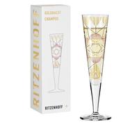 Ritzenhoff Champagnerglas Goldnacht 026, Werner Bohr, Kristallglas, 205 ml, 1071026