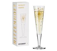 Ritzenhoff Champagnerglas Goldnacht Champagner 005, Petra , Kristallglas, 205 ml, 1078268