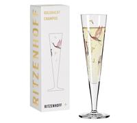 Ritzenhoff Champagnerglas Goldnacht Champagner 015, Christine Kordes, Kristallglas, 205 ml, 1071015