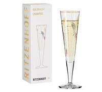 Ritzenhoff 1071018 Flûte à champagne 200 ml - série Goldnacht n° 18 - pièce de design noble avec de l'or véritable - Made in Germany