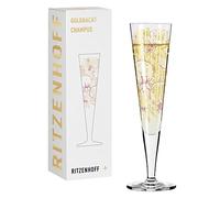 Ritzenhoff Flûte à champagne 1071031 – Goldnacht n°31, 200 ml, motif orchidée, or véritable