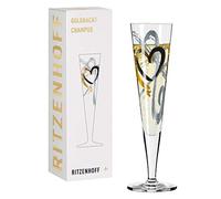 Ritzenhoff 1078190 Flûte à champagne 200 ml - série Goldnacht N° 1 - pièce de design noble avec de l'or véritable - Made in Germany