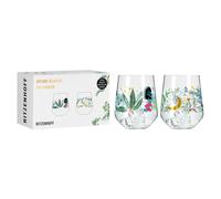 Ritzenhoff Ginglas 2er Set Botanic Glamour 007, 008, Good Wives and Warriors, Kristallglas, 710 ml, 3892001