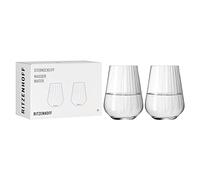 Ritzenhoff Wasserglas 2er-Set Sternschliff 002, Kristallglas, 540 ml, 3681002