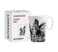 Ritzenhoff 3731001 Tasse à café 330 ml - série Genussklasse N° 1 - Tasse en porcelaine avec motif d'oiseaux pièce design