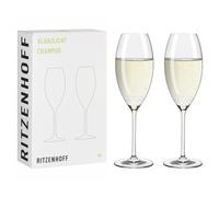 RITZENHOFF Lot de 2 flûtes à champagne - 300 ml - Fabriqué en Allemagne | Réf. 8011003, 2 flûtes à champagne 300 ml, en cristal, lave-vaisselle