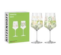 RITZENHOFF Lot de 2 verres à apéritif - 500 ml - Fabriqué en Allemagne | Réf. 6211001, Série rosée d'été, 2 verres à apéritif 500 ml, en cristal, lave-vaisselle