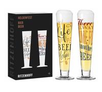 Ritzenhoff Verres à bière 6271002 Lot de 2 330 ml Série Heldenfest Multicolore Fabriqué en Allemagne
