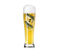 RITZENHOFF 3481016 Lot de 2 verres à bière de blé 500 ml - Série Brauchzeit - 2 pièces avec motifs d'animaux sauvages - Fabriqué en Allemagne