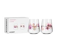 RITZENHOFF Lot de 2 verres universels - 500 ml - Fabriqué en Allemagne | Réf. 3462001, Série Summer Sonett Allround, 2 verres universels 500 ml, en cristal, lave-vaisselle