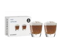 RITZENHOFF Picco 3992002 Lot de 2 verres à cappuccino - 200 ml - Avec structure fine - Pour café, cacao, lait - Fabriqué en Allemagne