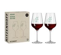 Ritzenhoff Rotweinglas 2er-Set Organix 001, Romi Bohnenberg, Kristallglas, 570 ml, 3921001