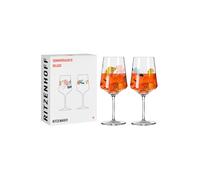 Ritzenhoff Verres apéritif 2841018 Summer Rusch Deluxe n°19+20 500 ml motif ginko Lot de 2