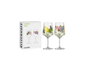 RITZENHOFF Sommertau Ensemble de 2 verres à apéritif #5 #6 Olaf Hajek 2024 multicolore