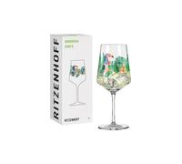Ritzenhoff 2931013 Verre à apéritif de 500 ml - Série Sommertau - Motif n° 13 avec un toucan coloré - Fabriqué en Allemagne, Vert, Bleu, Orange.