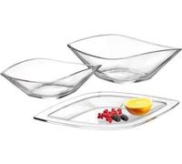Ritzenhoff und Breker Plateau en verre feuille transparent 45 x 26cm 1 pièce