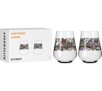 Ritzenhoff Universalglas 2er Set Schattenfauna 001, 002, Maggie Enterrios, Kristallglas, 540 ml, 3911001