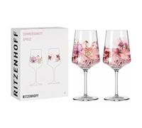 Ritzenhoff Verre à apéritif 3461004 – Série Sommersonett n°4, 500 ml, set de 2, motif végétal