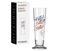 RITZENHOFF 1061016 Série Heldenfest Verre à shot 40 ml Motif n° 16 Rond Multicolore Fabriqué en Allemagne 4 cl
