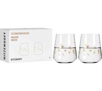 Ritzenhoff Wasserglas 2er-Set Celebration Deluxe 003, Romi Bohnenberg, Kristallglas, 510 ml, 6141013
