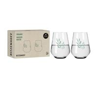 Ritzenhoff Wasserglas 2er-Set Organix 001, Romi Bohnenberg, Kristallglas, 540 ml, 3923001