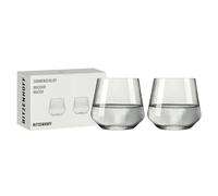 Ritzenhoff Wasserglas 2er Set Sonnenschliff 001, Kristallglas, 410 ml, R-8000001