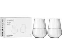 Ritzenhoff Wasserglas 2er-Set Sternschliff 002, Kristallglas, 540 ml, 3681002