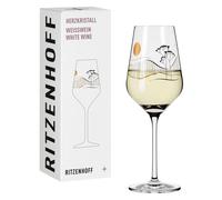 Ritzenhoff Weißweinglas Herzkristall 008, Chistine Kordes, Kristallglas, 380 ml, 3011008
