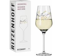 Ritzenhoff Weißweinglas Herzkristall 012, Veronica Rea F25, Kristallglas, 380 ml, 3011012