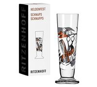 Ritzenhoff Werner Bohr Verre à liqueur en verre cristal 52 ml, Cuivre, Blanc, Gris, Noir