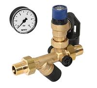 Ritzer by SYR Groupe de sécurité pour eau potable Syrobloc type 24 DN 15 x 1/2", 6, 8, 10 bar, robinet de sécurité avec manomètre (10 bar sans manomètre)